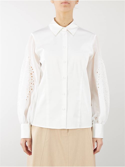 Shirt with broderie anglaise embroidery Penny Black PENNY BLACK | Shirt | MUSEO1